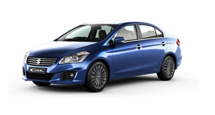 2017 maruti suzuki ciaz nexa blue front angle