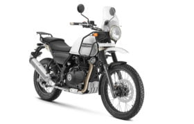 2017 royal enfield himalayan fuel injection white front angle