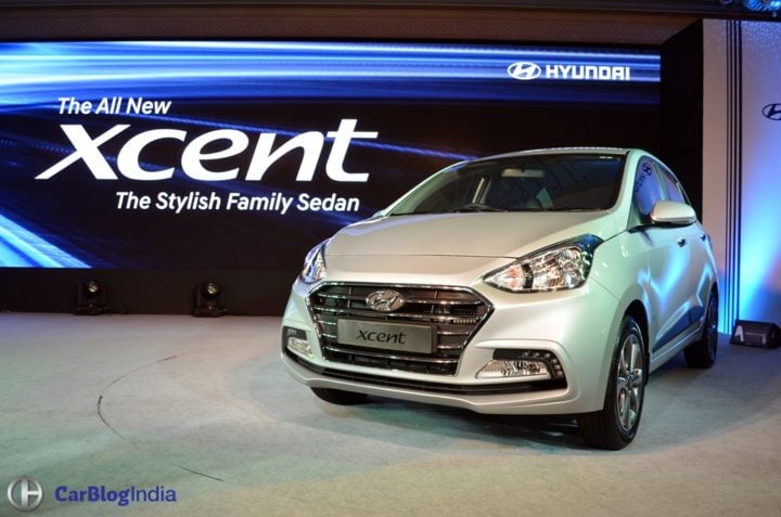 2017 Maruti Dzire vs 2017 Hyundai Xcent - Xcent launch images