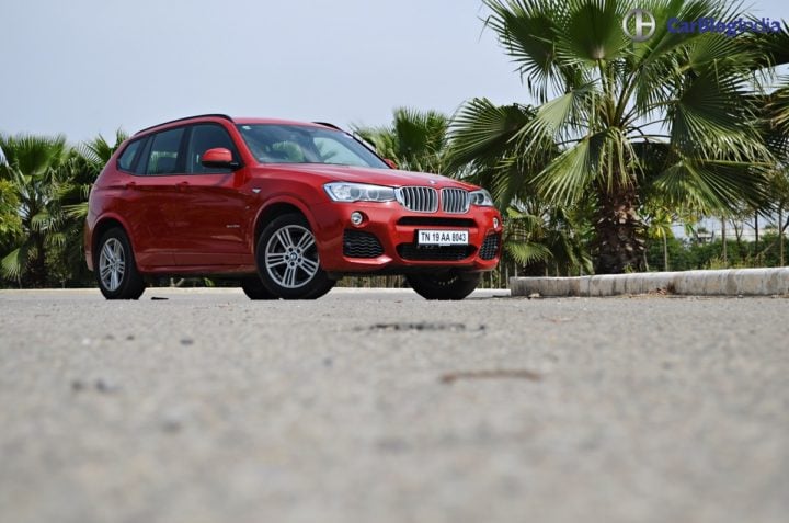 bmw x3 m sport test drive review front angle
