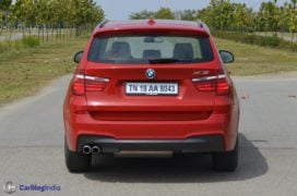 bmw x3 test drive review rear