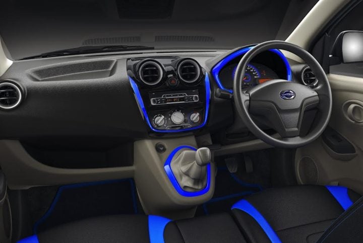 datsun go plus special anniversary edition interior dashboard images