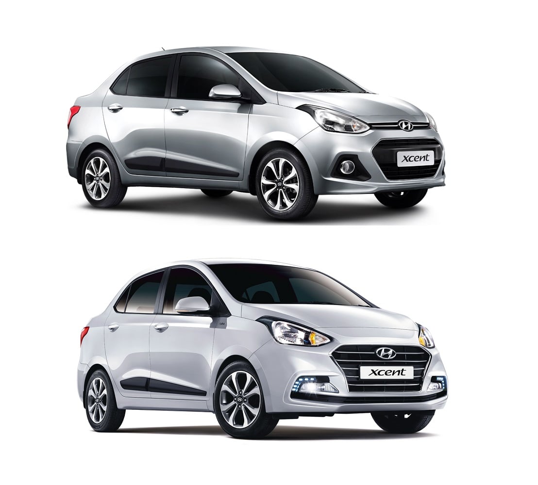 hyundai xcent old vs new