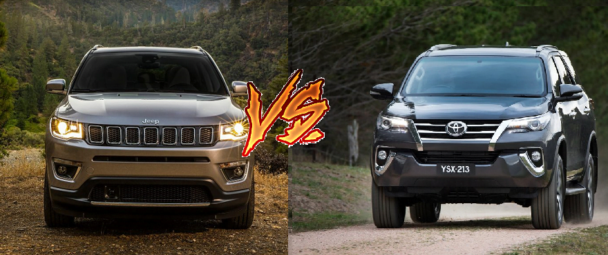 jeep compass vs toyota fortuner comparison