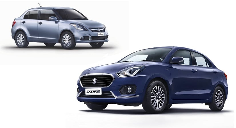 maruti dzire old vs new