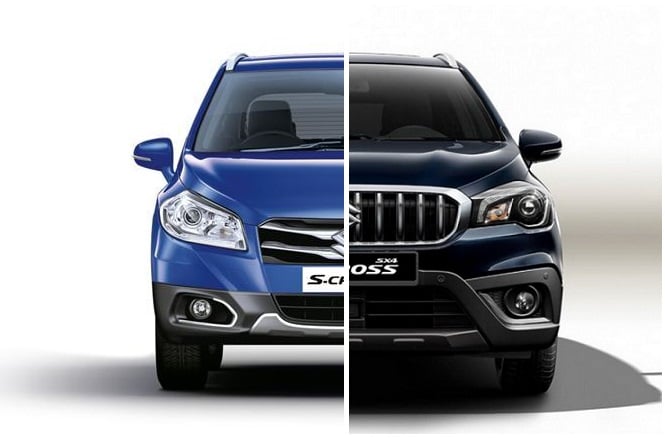 maruti s cross old vs new front