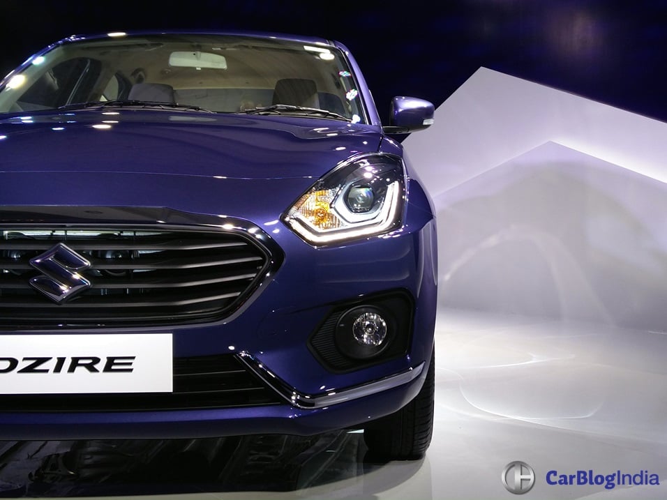 new look maruti dzire 2017 images front headlamp grille
