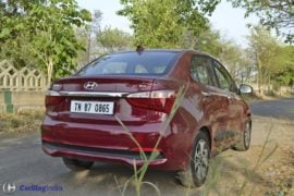 2017 hyundai xcent facelift test drive review front angle