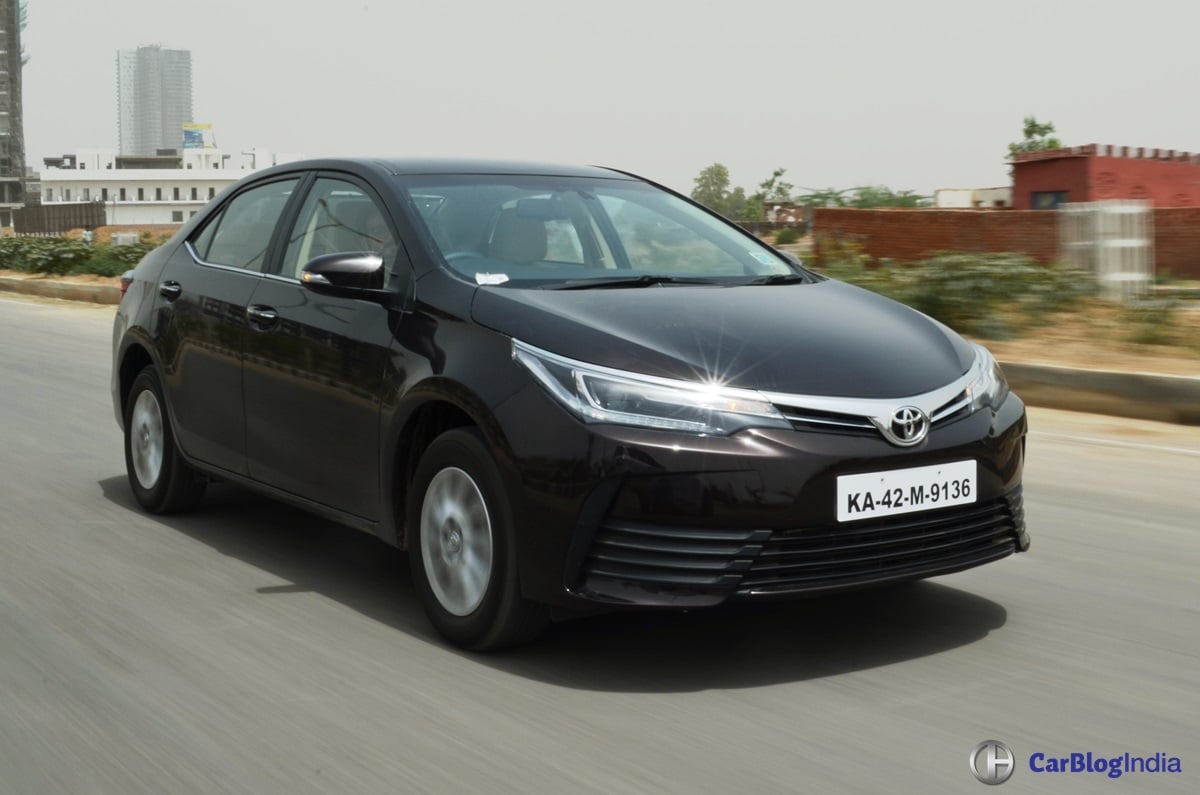 2017 toyota corolla altis test drive review front angle