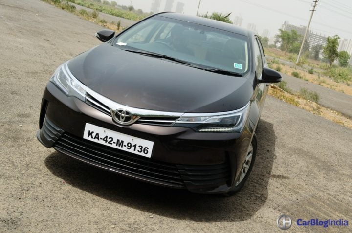 2017 toyota corolla altis test drive review front angle