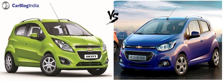 chevrolet beat old vs new comparison