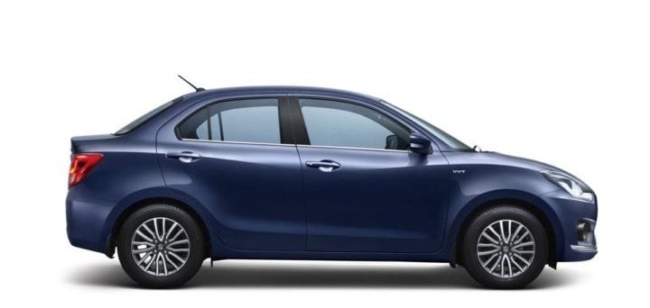 new 2017 maruti dzire review of design- side profile image