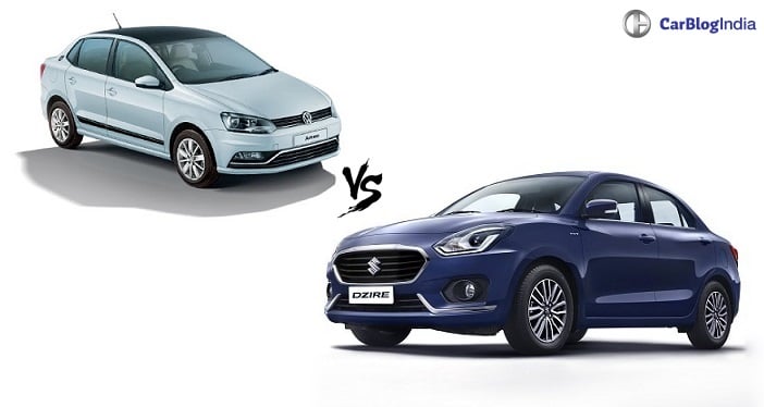 new 2017 maruti dzire vs volkswagen ameo comparison