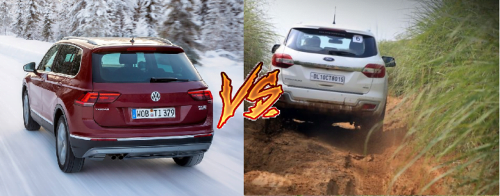 volkswagen tiguan vs ford endeavour comparison