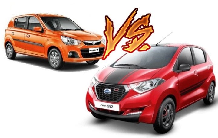 datsun redi go 1000cc vs maruti alto k10