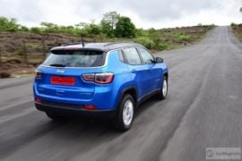 jeep compass india images rear action