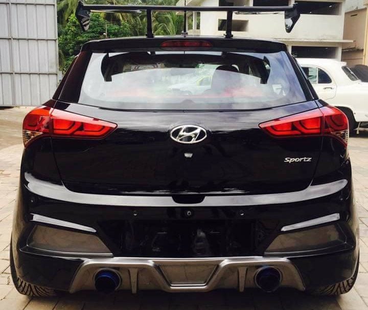 modified hyundai elite i20 images rear