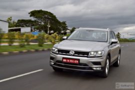 volkswagen tiguan test drive review images action front angle