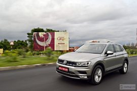volkswagen tiguan test drive review images action front angle