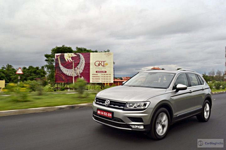 volkswagen tiguan test drive review images action front angle
