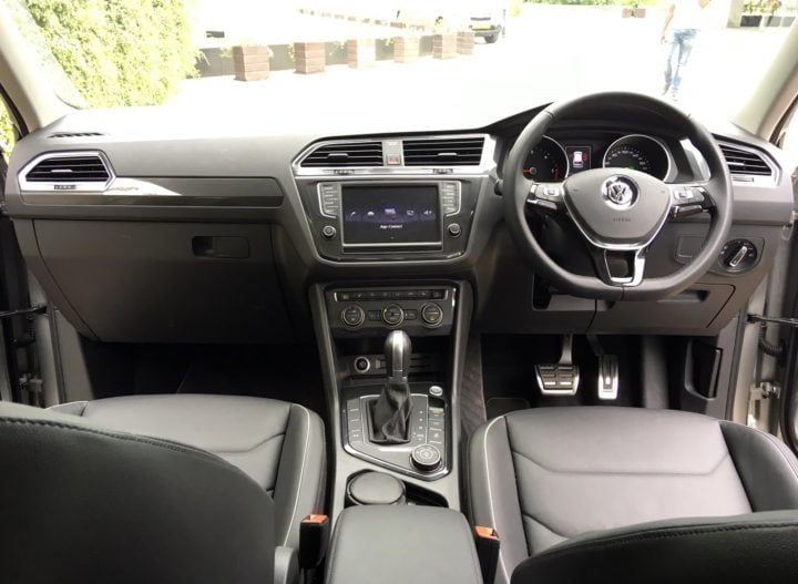 volkswagen tiguan test drive review images interior dashboard