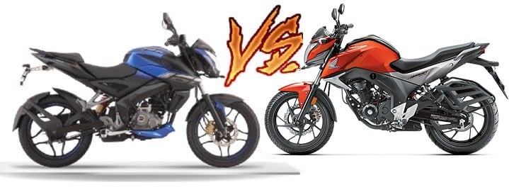 bajaj pulsar ns 160 vs honda cb hornet 160r images