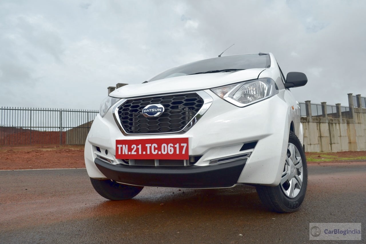 datsun redi go 1000cc images front angle