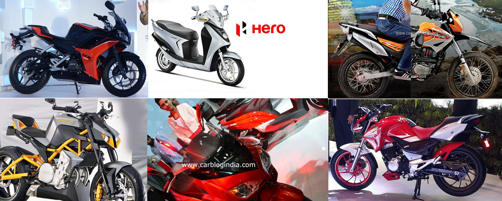 new hero bikes at auto expo 2018