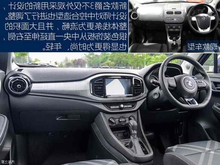 2017 MG3 India Images interior