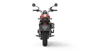 2017 Triumph Street Scrambler India Images Red Rear