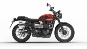 2017 Triumph Street Scrambler India Images Red Side