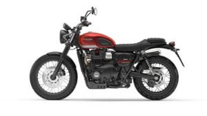 2017 Triumph Street Scrambler India Images Red Side