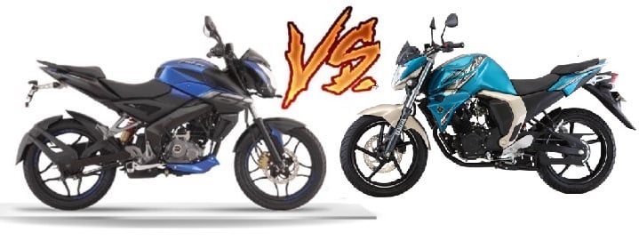 bajaj pulsar ns 160 vs yamaha fz fi-images