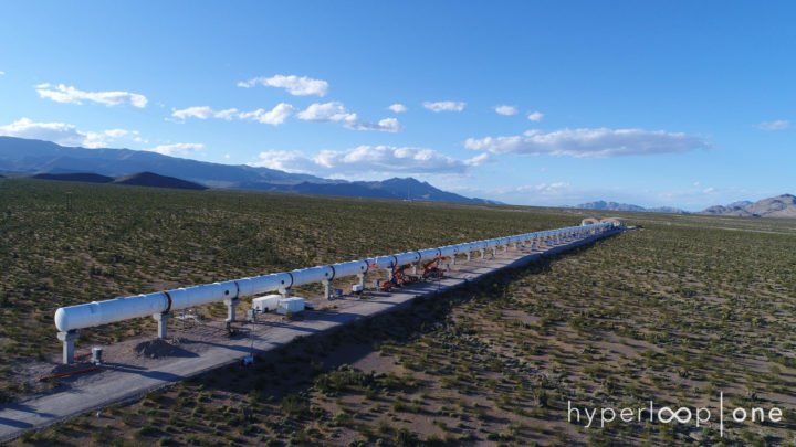 Hyperloop One Vacuum Tubes track