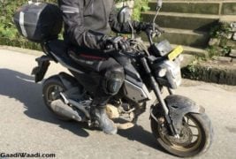 honda grom india spy images