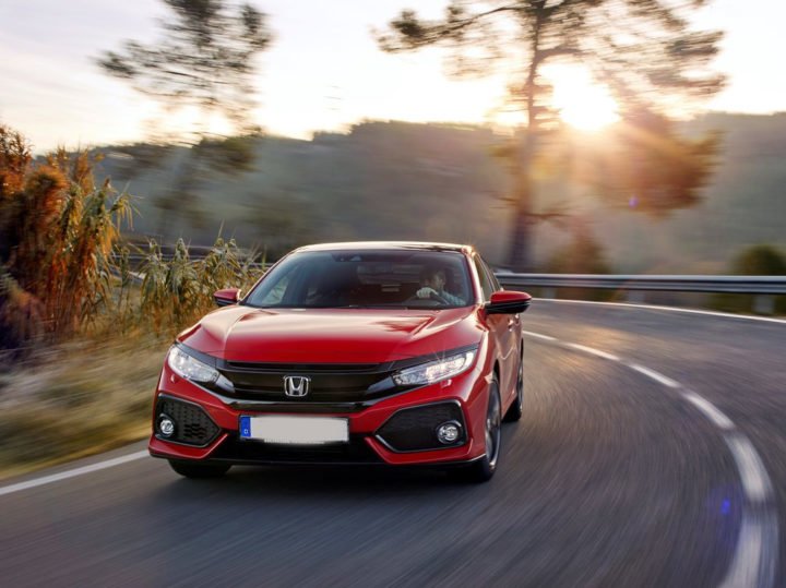 new honda civic 2018 images front angle action