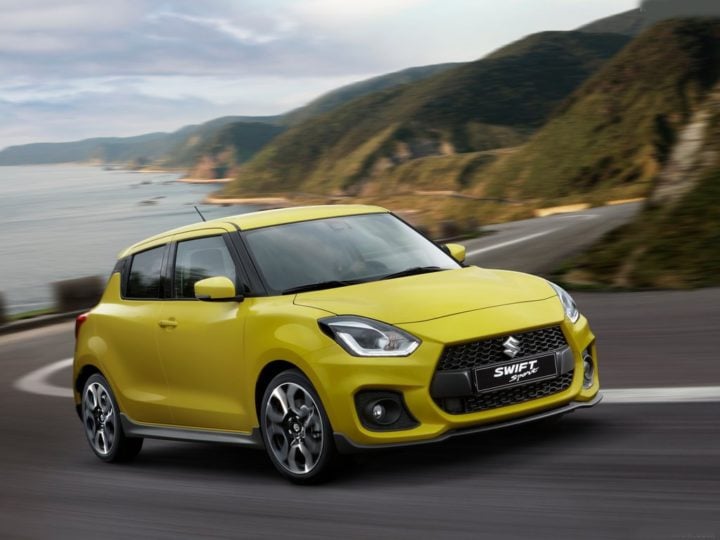 New Maruti Swift Sport Images Front Angle Action