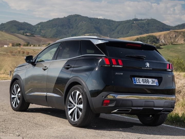 peugeot 3008 suv india images rear angle