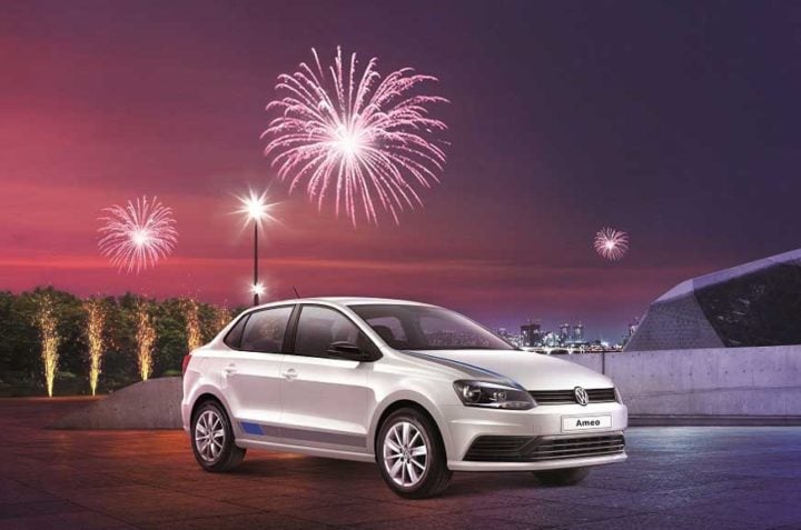 volkswagen ameo limited edition anniversary model images