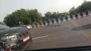 2018 maruti ertiga spy pics side front grille 2