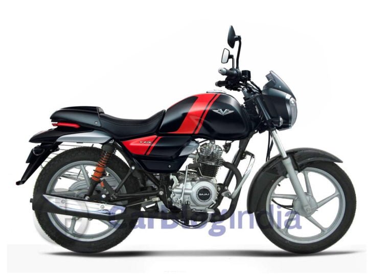 bajaj v10 100cc motorcycle image side