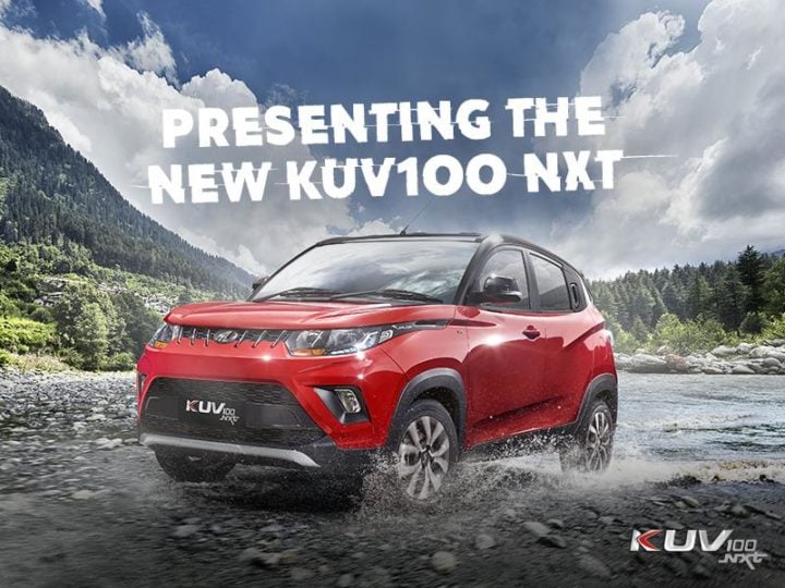 mahindra kuv100 nxt facelift images action front angle