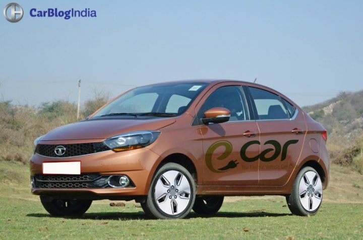 Tata Cars at Auto Expo 2018 Tata Electric Car Tigor Ev Image Front Angle