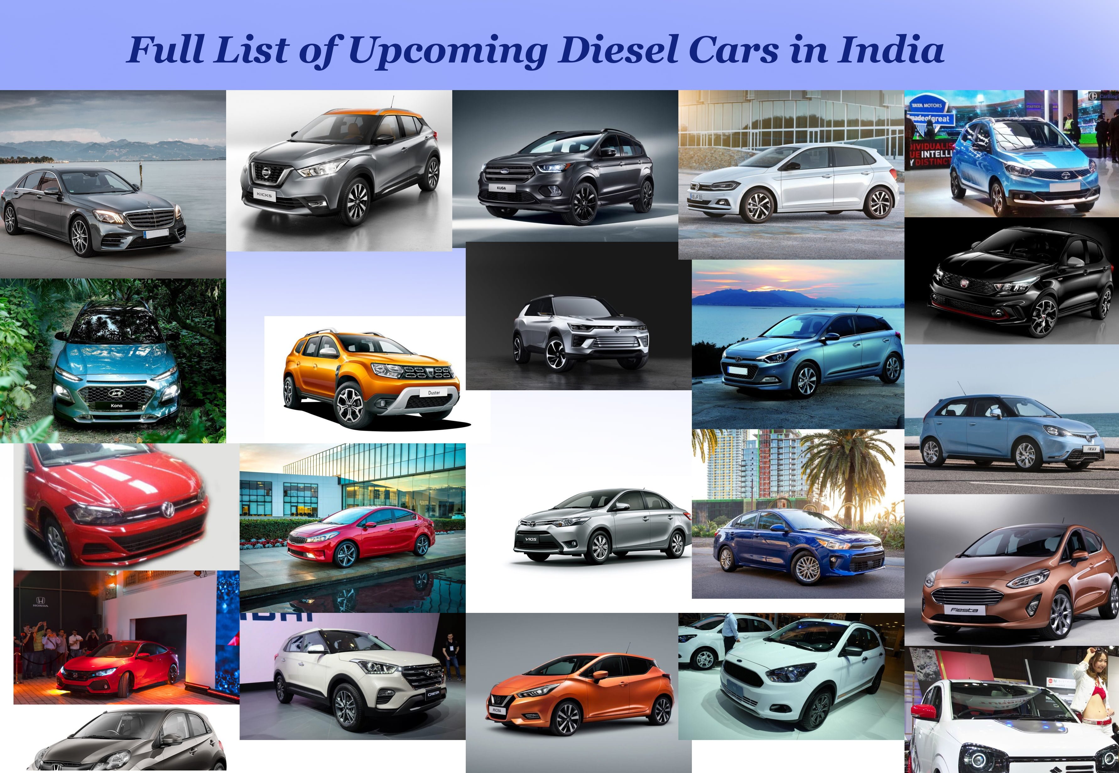 upcoming diesel cars in india 2017