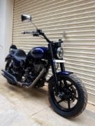 Modified Royal Enfield Thunderbird 500 Blue Raider 540 Front Angle Images