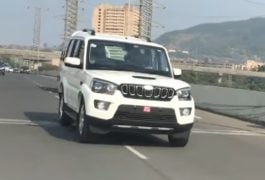 mahindra scorpio facelift images front