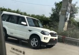 mahindra scorpio facelift images front angle