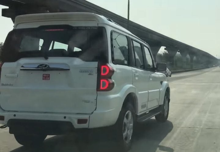 mahindra scorpio facelift images rear