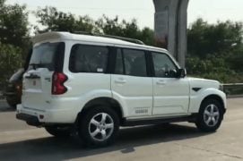 mahindra scorpio facelift images side profile