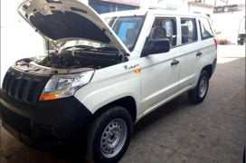 Mahindra TUV300 Plus images rear front angle engine bay